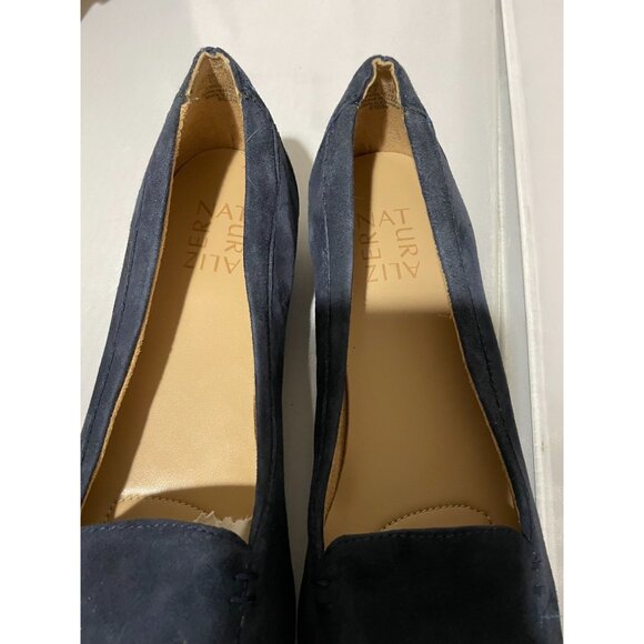 Naturalizer Women's Navy Blue Suede Slip-On Loafers Size 8.5M - Picture 15 of 16